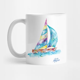 Sailboat by Jan Marvin Mug